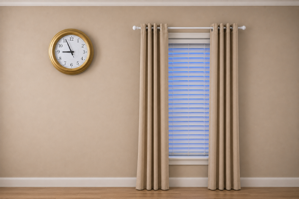 blind and curtain home install photo