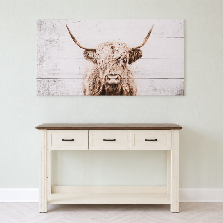 hallway media console