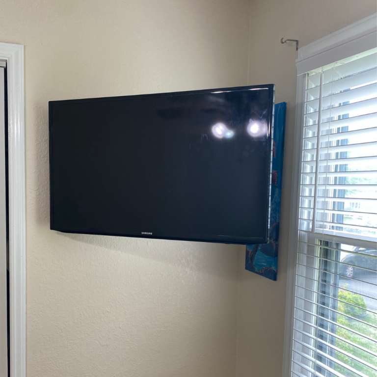 full motion tv mount service